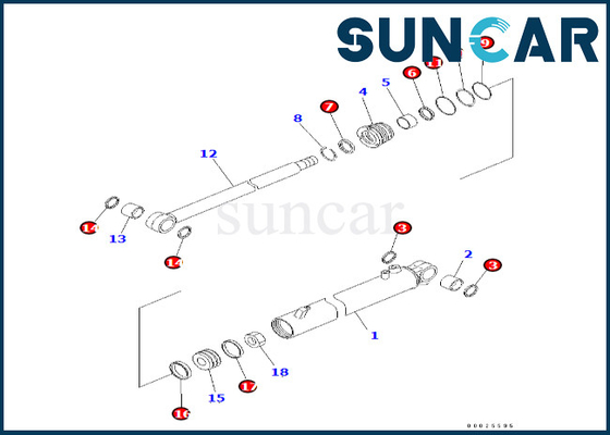 kaufen 707-98-23860 7079823860 ölen und tragen, Dia-Rollsiegel Kit Komatsu For PC38UU-3 PC45MR-1 PC45MRX-1 zu widerstehen online manufacture
