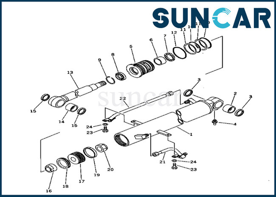 kaufen Boom-Rollsiegel-Ausrüstung 20T6302050 20T-63-02050 passt PC40-6 KOMATSU Boom-Rollsiegel-Reparatur-Set online manufacture