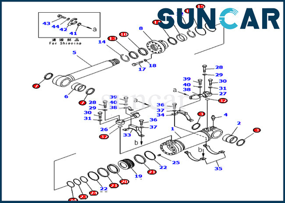 kaufen 707-99-47800 unteres Rollsiegel Kit Service Kits Fits For PC400-7E0 PC400LC-8 KOMATSU des Dump-7079947800 online manufacture