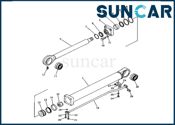 kaufen KOMATSU hochwertiges 208-63-75300 2086375300 Eimer-Rollsiegel Kit For PC400-1 PC400LC-1 online manufacture