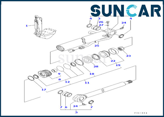 kaufen YM172976-72360 YM17297672360 Eimer-Rollsiegel-Reparatur Kit Komatsu For PC50FR-1 PC50FR-2 online manufacture