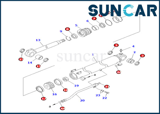 kaufen 707-98-30710 7079830710 Boom-Rollsiegel-Reparatur-Set Boom-Rollsiegel-Kit Fors PC58UU-3 KOMATSU online manufacture