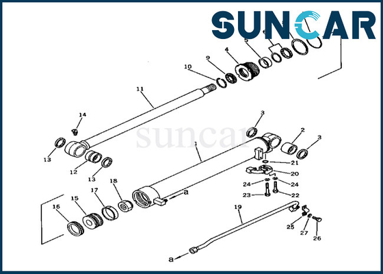 kaufen 2016366100 201-63-66100 KOMATSU Arm-Rollsiegel-Reparatur-Set Arm-Rollsiegel-Kit Fors PC60-3 online manufacture