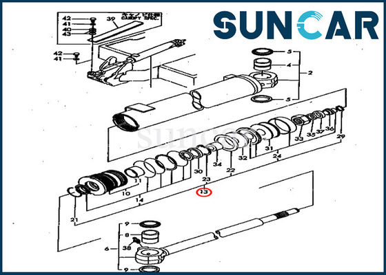 kaufen PC40FR-1 PC50FR-1 Ersatz-Schwingen-Zylinder-Service-Ausrüstungen Modell-KOMATSU YM172151-72080 online manufacture