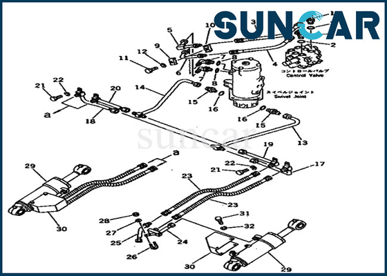 kaufen PC40-3 KOMATSU Blatt-Rollsiegel-Reparatur-Set der Service-Ausrüstungs-20T-63-96100 20T6396100 online manufacture
