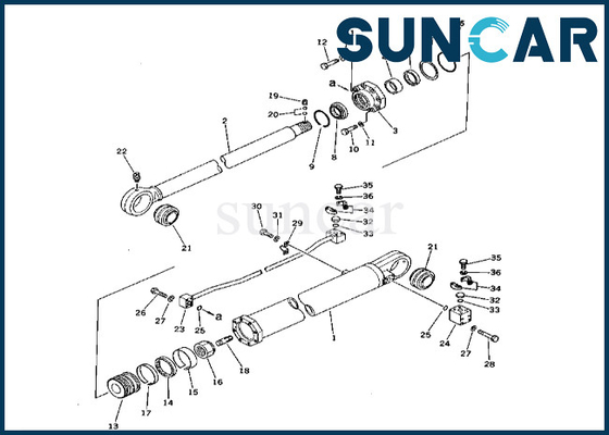 kaufen Arm-Rollsiegel-Reparatur-Set 208-63-66300 2086366300 Arm-Rollsiegel Kit Komatsu For PC400-1 PC400LC-1 online manufacture