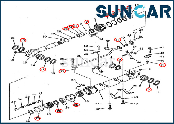 kaufen 707-99-78640 7079978640 Reparatur-Robbe Kit Hydraulic Cylinder Fits Equipment PC650-3 PC650-5 KOMATSU online manufacture