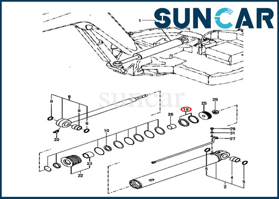 kaufen YM172187-72290 YM17218772290 Baumaschinen Schwingen-Rollsiegel-Kit Fits Fors KOMATSU PC70FR-1 online manufacture