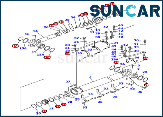 707-99-78730 7079978730 Arm-Rollsiegel-Kit Repair Kits For Overseas-Version PC750-7 PC750-6 KOMATSU