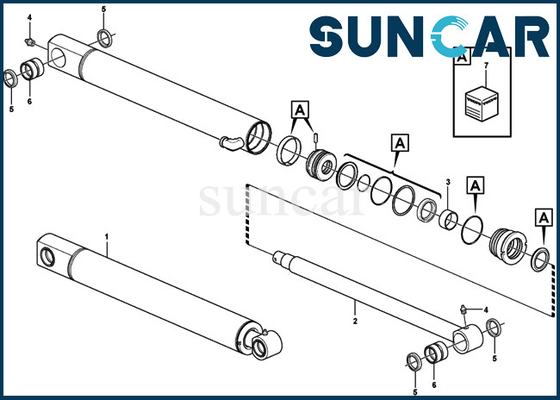15077493 EC27C SUNCARVO.L.VO, das Schöpflöffel-Arm-Rollsiegel-Ausrüstung Kit Wear Resistances VOE15077493 versiegelt
