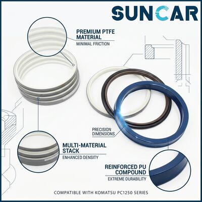 707-99-72390 Bucket Cylinder Seal Kit for Komatsu PC1250-7 PC1250LC-7 PC1250-8 PC1250LC-8 PC1250-8R