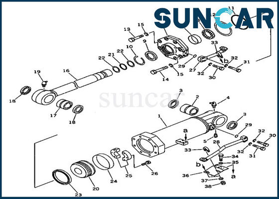 707-99-74410 heben Trennmaschinen-Dichtungs-Ausrüstungen Planierraupe Zylinder-Reparatur-Kit Fors D375A-2 KOMATSU an