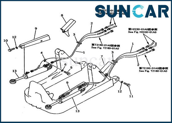 707-98-41010 7079841010 Blatt-Aufzug-Rollsiegel-Kit For Komatsu Power Angle-Neigungs-Bulldozer