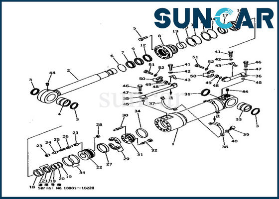 707-99-56310 untere Schwermaschinen-Öldichtungs-Reparatur-Sets der Rollsiegel-Ausrüstungs-PC1000-1 KOMATSU
