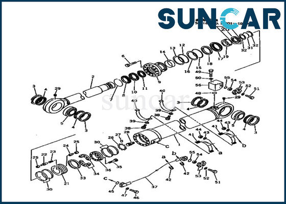 707-99-89200 hydraulische Arm-Rollsiegel-Ausrüstungen für schweres Modell Replacement Parts KOMATSU PC1000-1