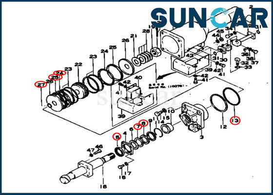 150-81-05010 Dichtungs-Reparatur Kit For D80A-12 D85A-12 KOMATSU der Neigungs-Zylinder-Service-Ausrüstungs-1508105010
