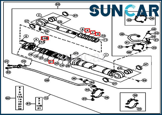 Des Stock-AT264438 Bagger John Deere Mechanical Sealing Kit Arm-Rollsiegel-der Ausrüstungs-200LC