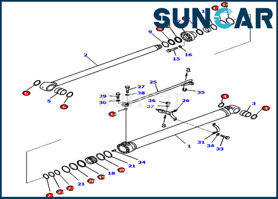 707-99-47150 7079947150 Service-Teile Boom-Rollsiegel-Reparatur-Kit Fors PC228USLC-10 KOMATSU