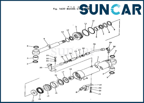 Boom-Rollsiegel-Ausrüstung 20T-63-56103 20T6356103 KOMATSU passt Zylinder-Dichtungs-Ausrüstung des Boom-PC40-2